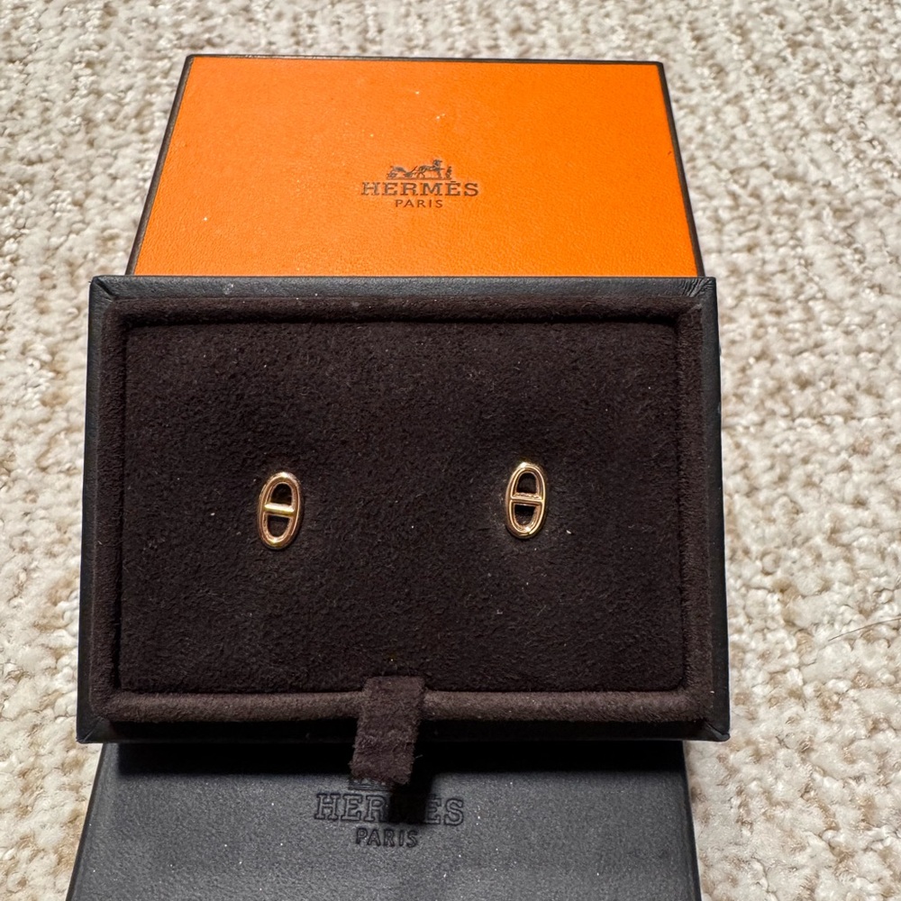Hermès Rosegold Earrings